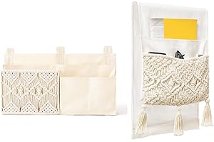Mkono Macrame Sofa Armrest Boho Organizer