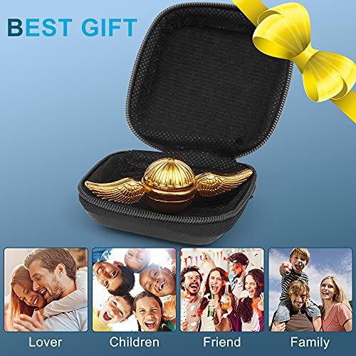 Anzmtosn Golden Ball Fidget Handspinner für Kinder und Erwachsene – Cooles magisches Zauberwelt-Orb-Ball-Fingerspielzeug Fidgets – Bestes Geschenk zur sensorischen Reduzierung von Angstzuständen und S