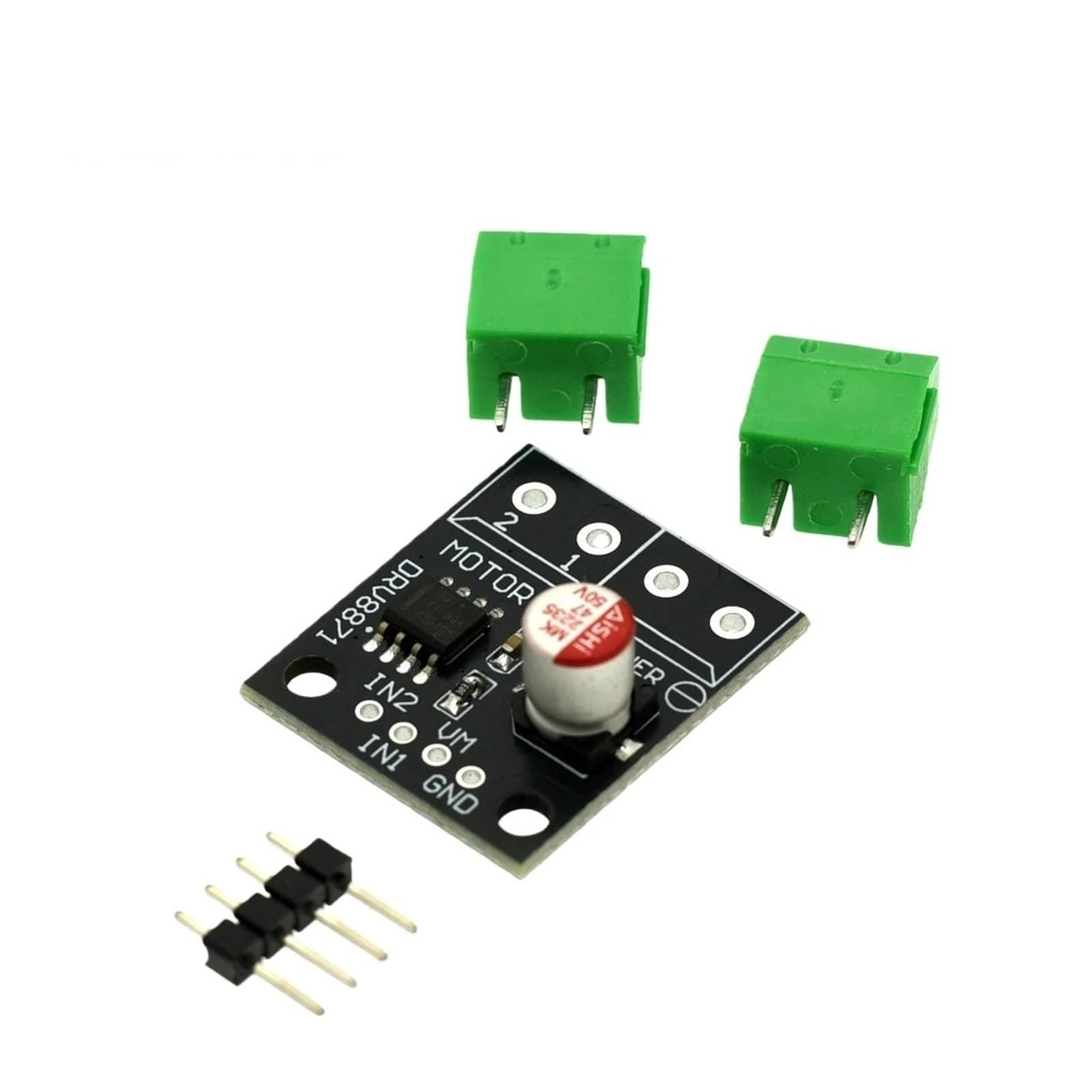 ChuFort DRV8871 Moduł sterownika silnika prądu stałego z mostkiem H 3,6 A – sterowanie PWM | 6,5 V do 45 V, wysoki prąd szczotkowany do robotyki(10PCS)