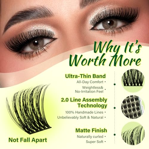 Image of KEYYOU Lash Clusters Kit Spiky Volume Clusters for Dramatic Looks