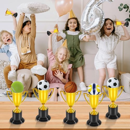 4 inch mini trophies trophies for kindergarten graduation bowling tournaments basketball games kids soccer awards must have football party favors plastic trophy