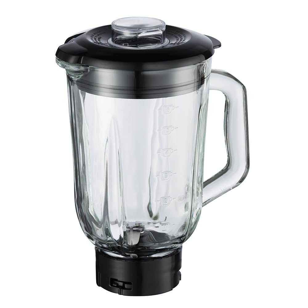 Russell Hobbs Batidora de Vaso para batidos, zumos y papillas, vaso de cristal de 1,5 l, 2 velocidades con función Pulse, cuchillas de acero inoxidable, sin BPA, 850 W max, Desire 27121-56