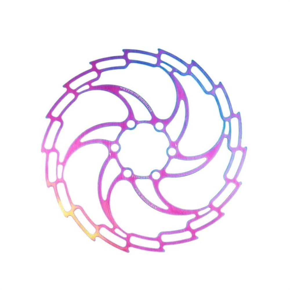 Rotor de vélo de route arc-en-ciel en acier avec fixation 6 clous