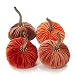 Velvet Pumpkins Set of 4 Includes Rust Bronze Vibrant Orange and Harvest Orange, Handmade Home Decor, Holiday Mantle Decor, Fall Halloween Thanksgiving Centerpiece, Rustic Fall Wedding Decor