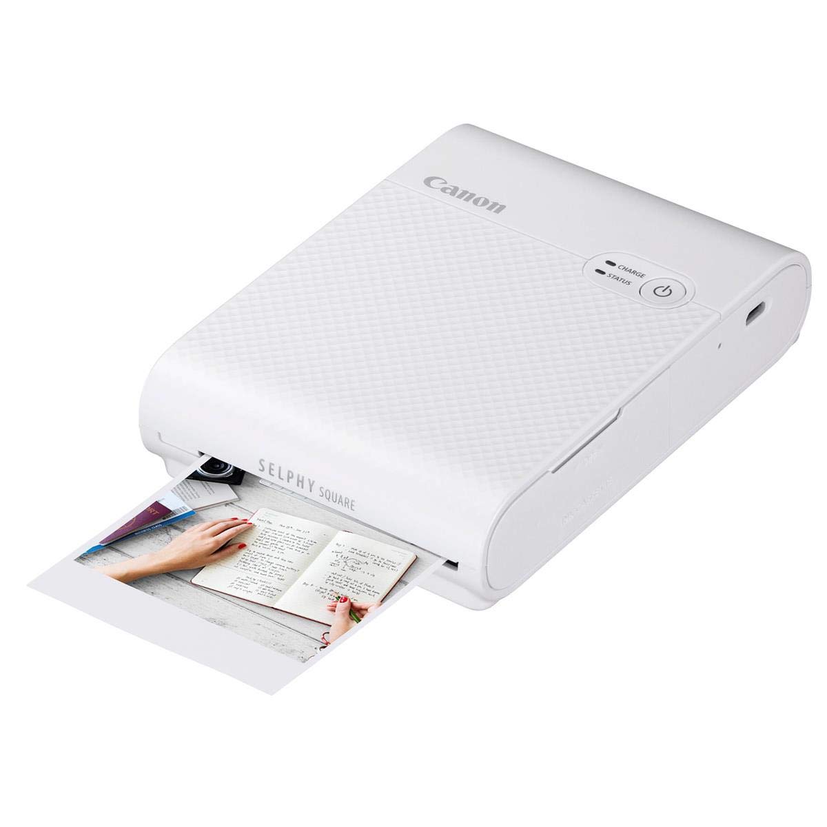 セルフィースクエア Canon SELPHY Square QX10 Compact Photo Printer, White SELPHY
