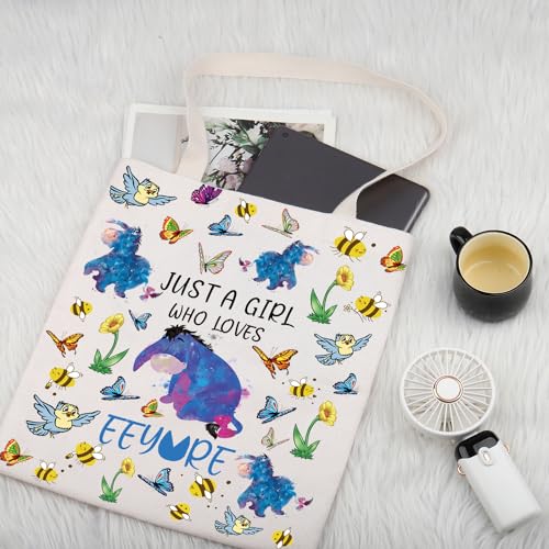PLITI Donkey Tote Bag - Donkey Lover Gift - Cartoon Character miniatura 7