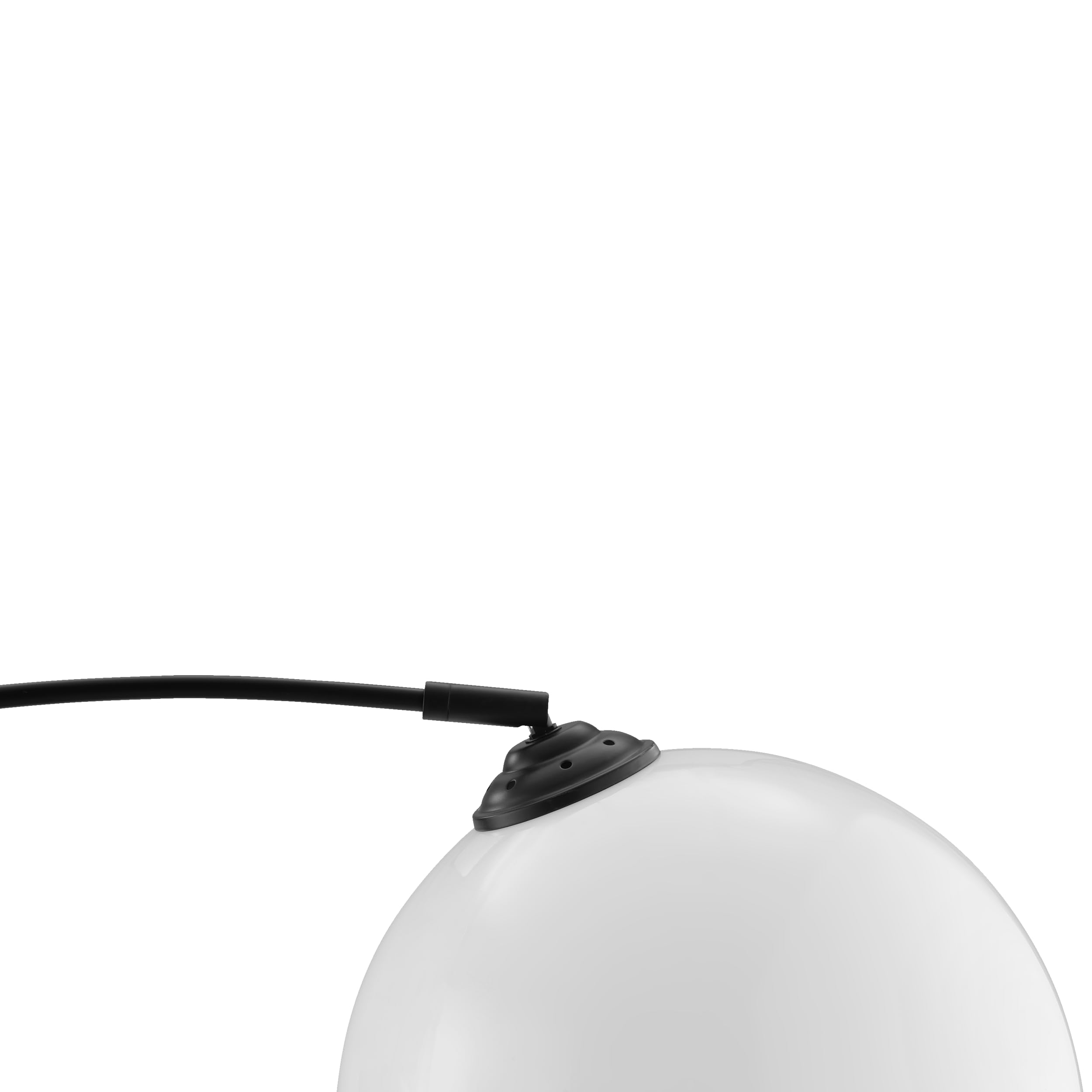 Lightbox Lampada ad arco 1,66 m di altezza, Ø 27 cm | lampada da terra decorativa con testa girevole e interruttore a pedale a pulsante | attacco E27 | lampada da lettura da salotto in