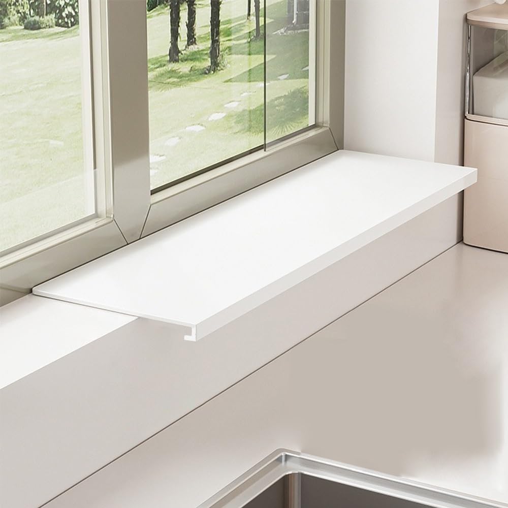 Amazon｜炭素鋼窓枠延長プレート 収納棚 窓枠植物棚収納棚 カウンター