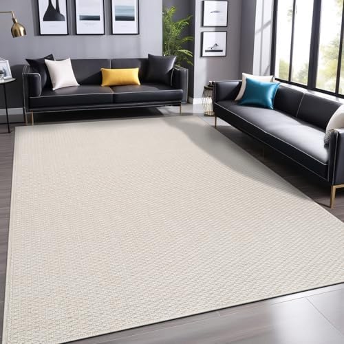 Easy Jute Rugs 8x10 White Color Living Room Indoor Outdoor Area R...