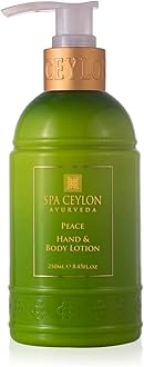 SPA CEYLONPeace Hand and Body Lotion | Calming Herbal Moisturizer with Coconut, Almond & Lemongrass | Gentle & Soothing for All Skin Types