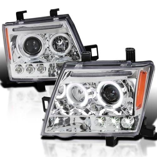 Spec-D Tuning LED Projector Headlights Compatible with 2005-2015 Nissan Xterra, Left + Right Pair Headlamps Assembly