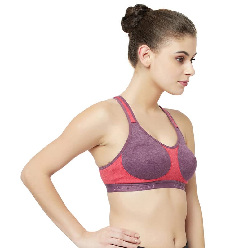 Image of Groversons Paris Beauty Women's Non-Padded Non-Wired Racer Back Sports Bra (BR172)