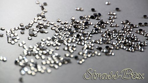Hotfix DMC Strasssteine Black Diamond SS10 Stückzahl wählbar Smoke Grau Strass 1000 – Bild 3