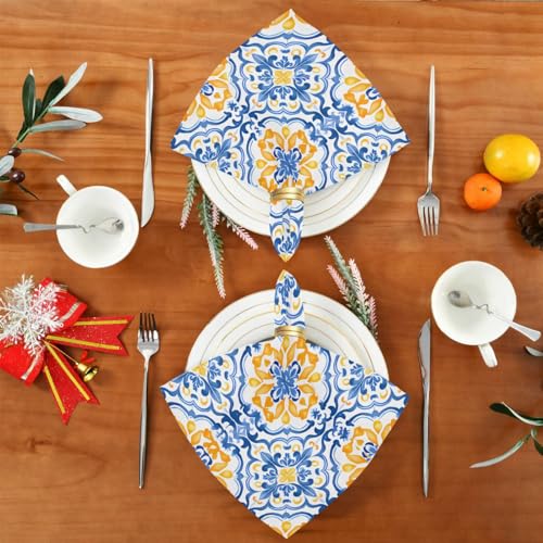 Servilletas de Tela Boho Multicolor Pack 6 50x50 cm miniatura 5