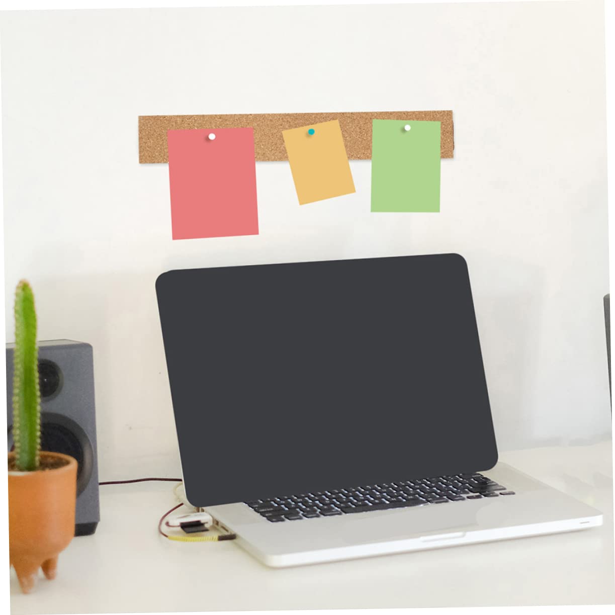 ERINGOGO Cork Board Strips for Walls 5 Pack Natural Cork Strip Wall Sticker Multi- Supplies Memo Board
