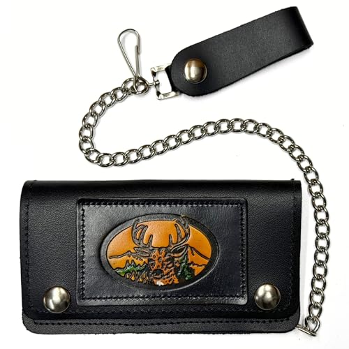 Embossed Men's Leather Wallet (Embossed - Deer)