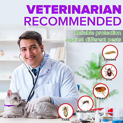 Toldi FleaTreatmentCat, FleaCollarforCats Adjustable SmallMedium