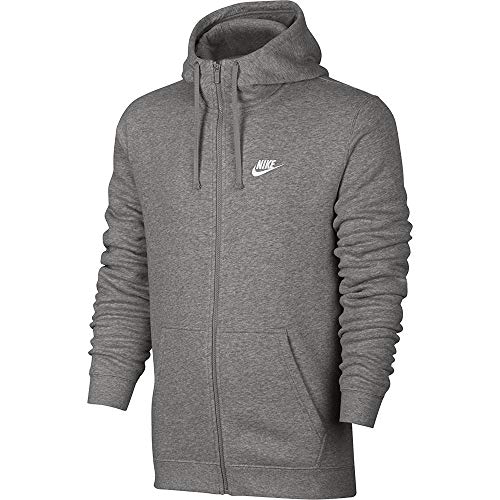 Nike M NSW FZ FLC Club Felpa con cappuccio, uomo