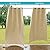 RYB HOME Windproof Outdoor Curtains - Weighted Bags Included Water Resist Outside Draperies Privacy Blackout for Patio, Outside Shower, Screen Porch, Pavilion, W 52 x L 108 inch, 2 Pcs, Beige