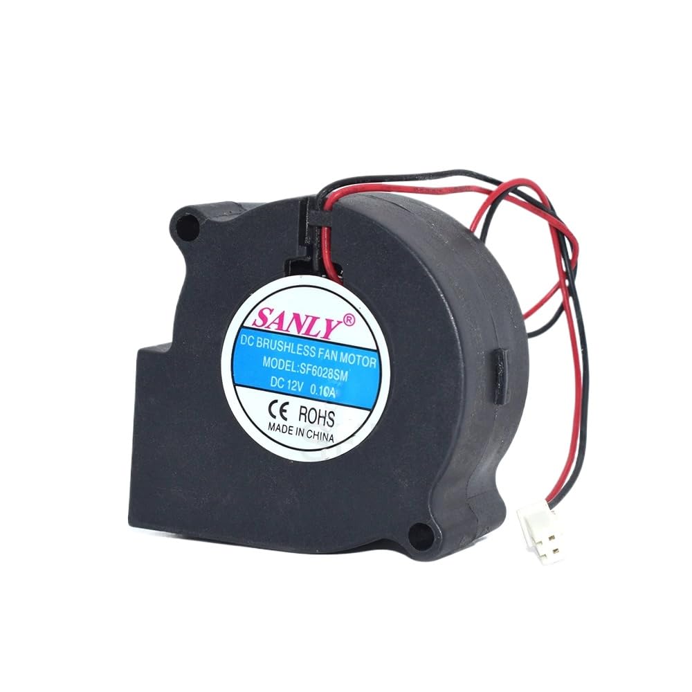SEN LIFANG for SF6028SM DC12V 0.10A 2-Wire Mute Turbo Blower Fan Humidifier Dehumidifier Cooling Fan 60 * 60 * 28mm 6cm