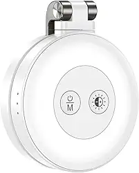 Luz magnética para selfies, luz para celular compatível com MagSafe do iPhone, luz de anel LED CRI97 de 360° com espelho para selfies/fotografia/TikTok/chamadas do Zoom/videoconferências