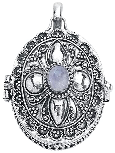 etNox Medaillon Mujer Colgante Plateado, En Plata de Primera Ley Cover