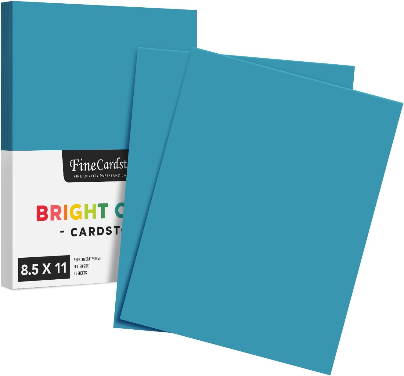 Black Premium Color Card Stock Paper | 50 Per Pack | Superior Thick 65-lb Cardstock, Perfect for School Supplies, Holiday Crafting, Arts and Crafts | Acid & Lignin Free | 8.5 x 11