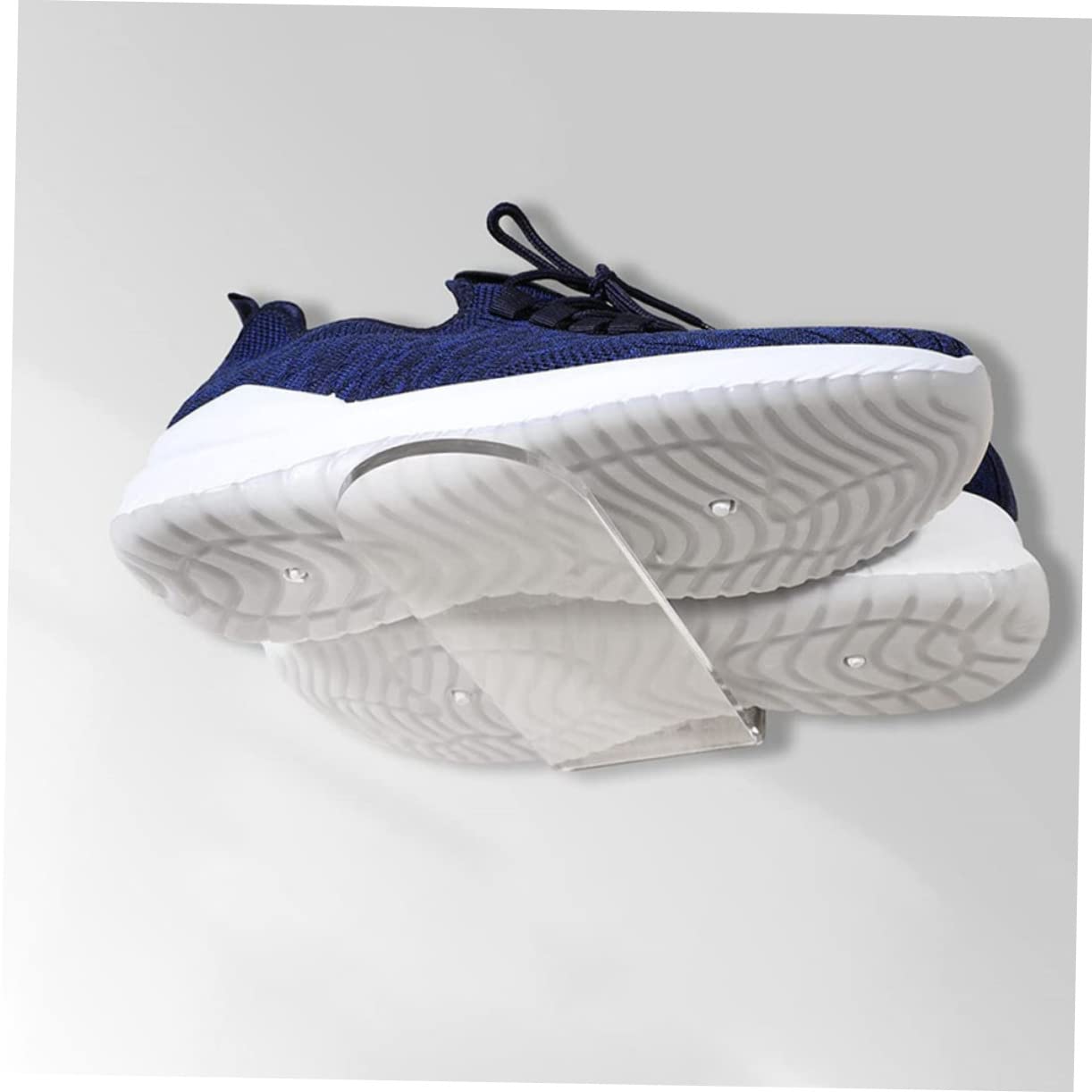 Cabilock Elegant Wall-Mounted Sneaker Rack Acrylic Material Easy to Use Fashionable Decor for Room