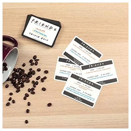 Paladone PP6444FR Vänner TV Show Trivia Quiz 2:a upplagan, 50 kort med 100 enkla och superhårda frågor