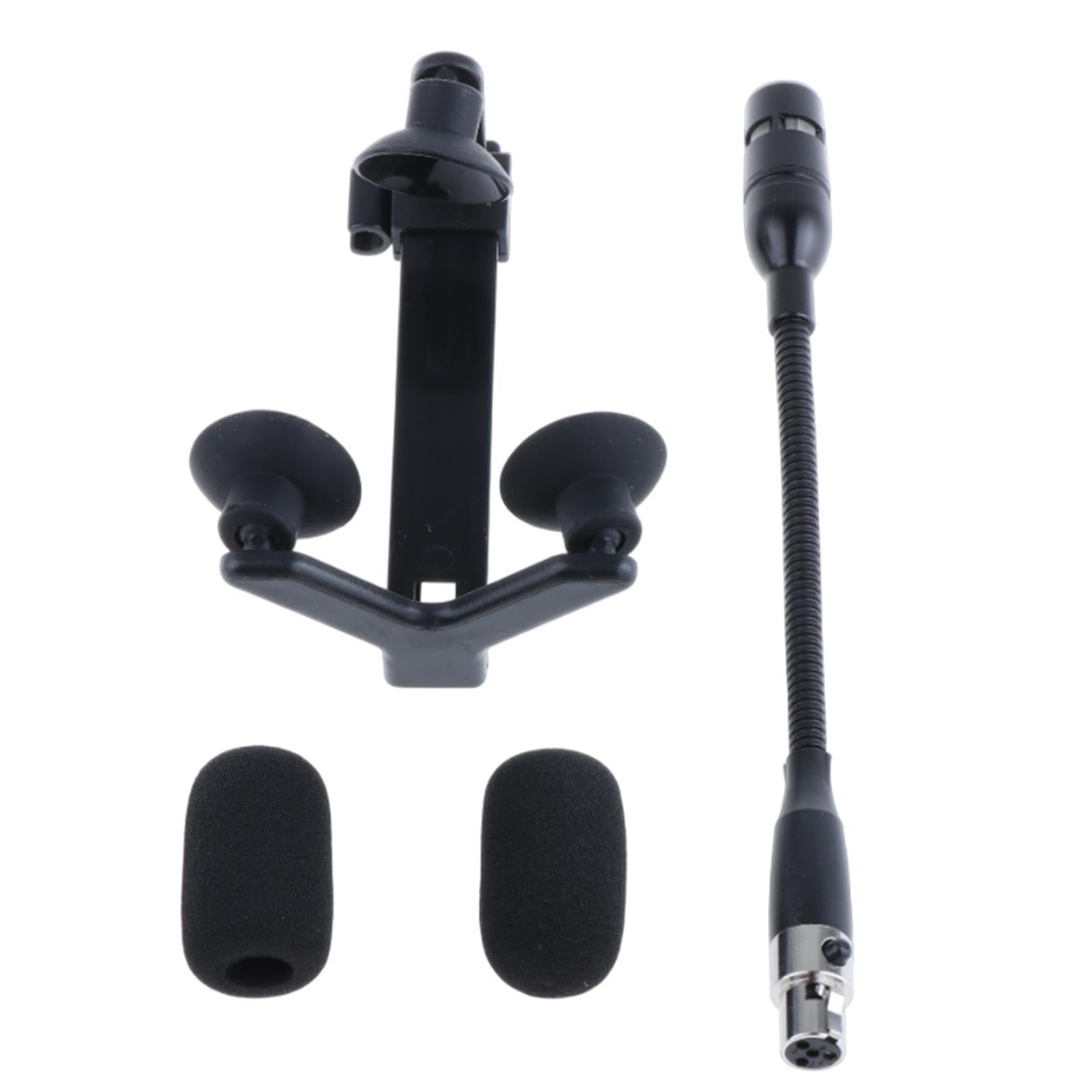 Clip-on Condenser Instrument Microphone for Recording Violins Live Broadcast 4 Pin Normal-picture-10