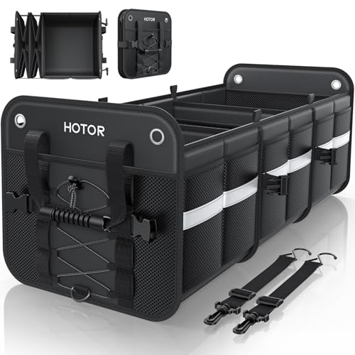 HOTOR SUV Trunk Organizer with Reflective Strips