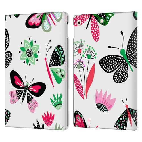 Étui iPad 10.2 Papillons fleurs pour lire et travailler partout