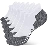 Closemate Womens Sport Ankle Running Socks Cushioned Tab Breathable Low Cut Non-Slip Cotton Athletic