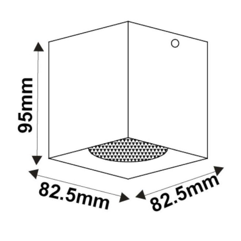 Faretto Soffitto In Gesso MAZZOLA - Plafoniera Bianca GU10 Pitturabile