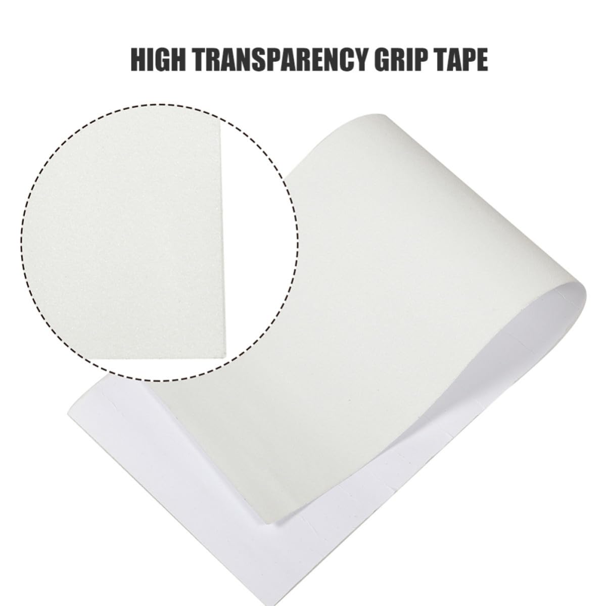 Operitacx 5 Stück Hochtransparentes Skateboard Griptape Selbstklebend für | Rutschfest, Stabiler Halt und Schutz vor Abrieb, für Street Skating und Vielseitige Einsätze