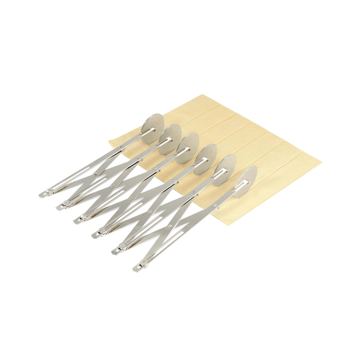 Diviseur à pâtes "bicyclette" - inox - 6 roulettes