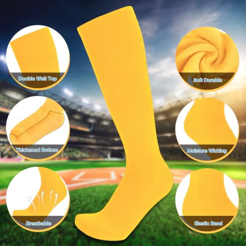 Image of Baseball Socks and Belt Combo for Youth Adult - Softball Socks and Belt for Boys and Girls