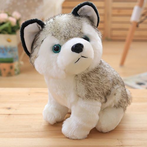 Cherubs Blue Eyes Husky Dog, White 27cm, Medium