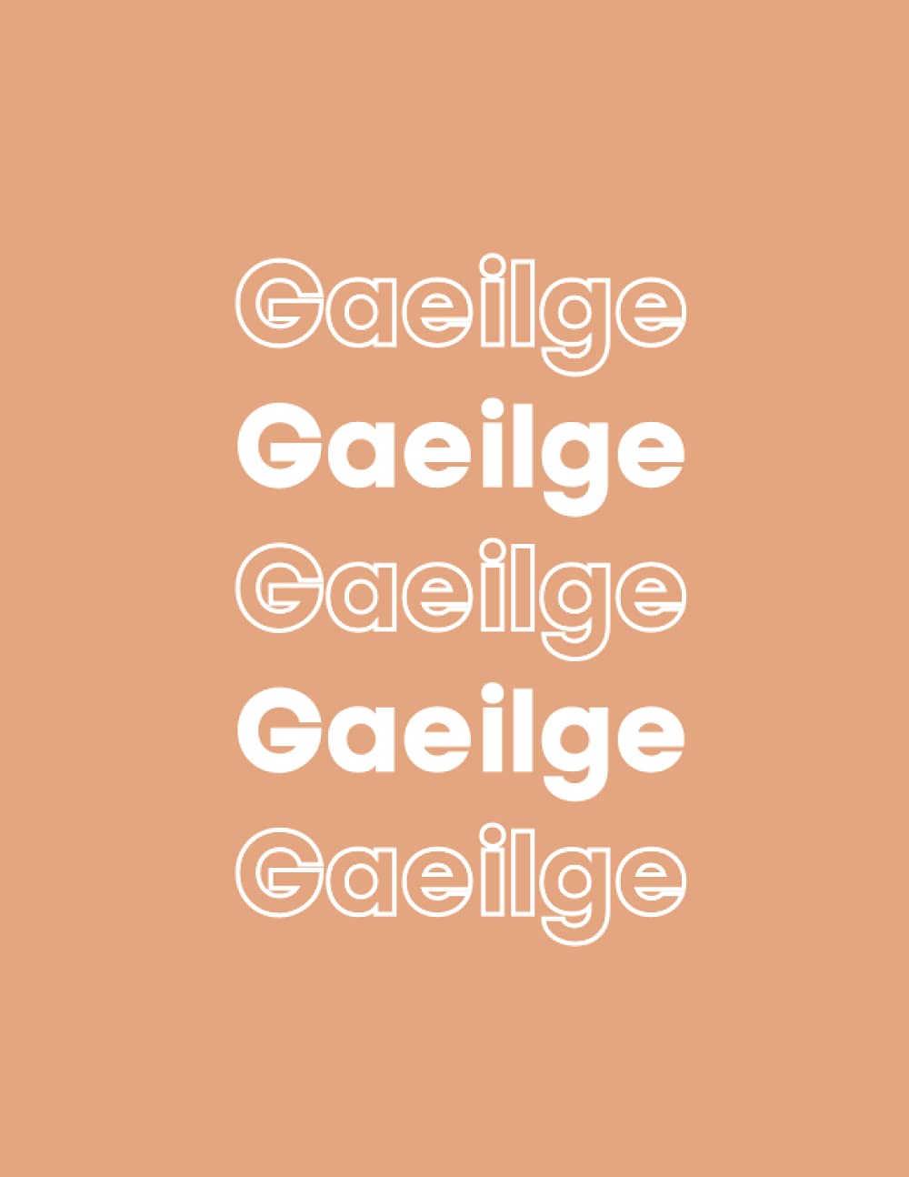 8.5 x 11 Notebook for Gaeilge: Notepad Perfect for Every Gaeilge Student (8.5 x 11 Pastel Notebooks for School)