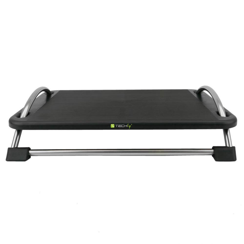 Techly 305564 Poggiapiedi Regolabile Nero