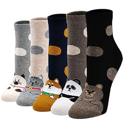 PUTUO Calcetines Divertidos Lindos de Algodón Mujer: Calcetines Animales Térmicos para Mujer Idea de regalo 5 Pares | Ya disponible en tu tienda friki favorita! En mundofriki.es! PUTUO Calcetines Divertidos Lindos de Algodón Mujer: Calcetines Animales Térmicos para Mujer Idea de regalo 5 Pares | Ya disponible en tu tienda friki favorita! En mundofriki.es!