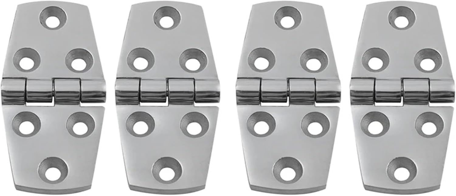 4 Pieces Stainless Steel Strap Hinge Door Hinge for Marine Boat Yacht 76 X 38 Mm Rafting Boating Accessories,Boat Marine