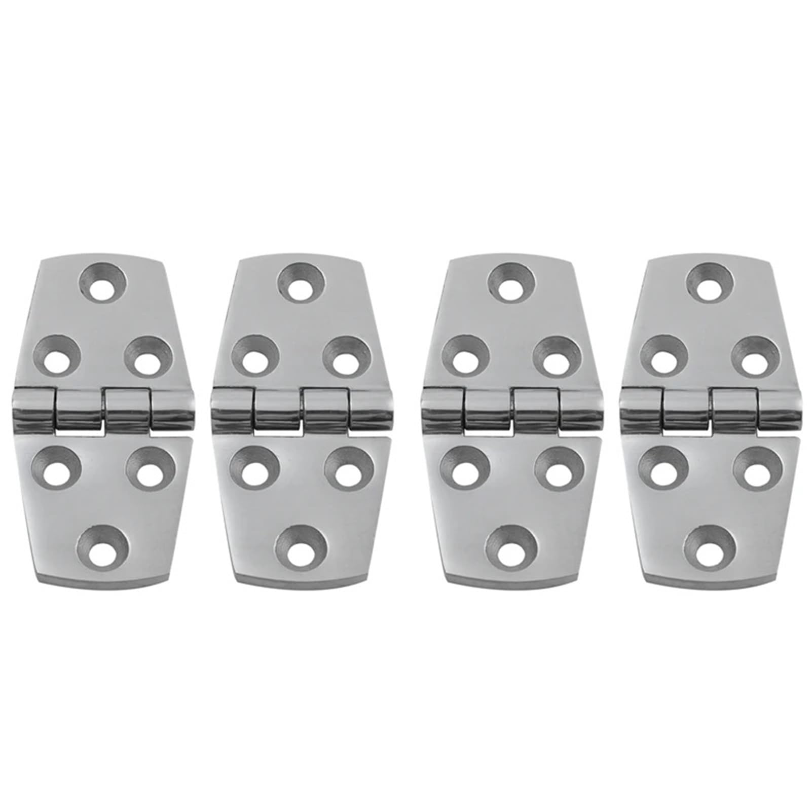 4 Pieces Stainless Steel Strap Hinge 76x38mm, Marine Boat Yacht Door Hinge for Rafting Boating Accessories Hardware Hinges