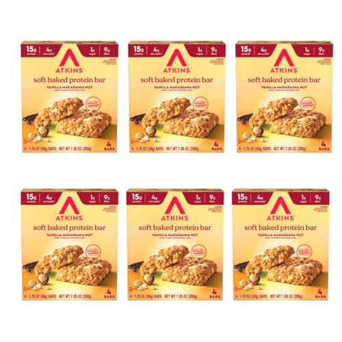 Atkins Vanilla Macadamia Nut Soft Baked Meal Bar