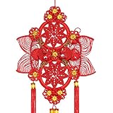 YAYA2021-SHOP Noeud Chinois Noeud Chinois Salon Pendentif Bénédiction Double Poisson cuivre Coin Festival Chinois Lotus Goldfish Accueil Décoration Plus d'un an Artisanat Bricolage (Size : 2PACK)