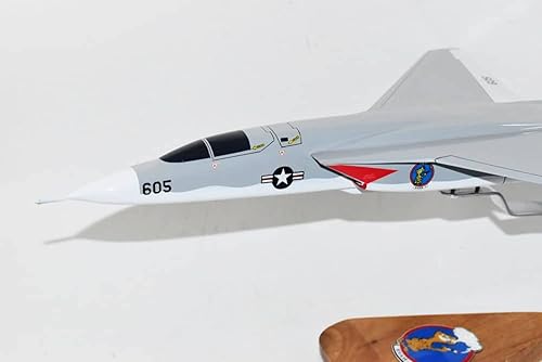 Miniatura 3 de RVAH-1 Smokin' Tigers RA-5C (1969) Modelo Vigilante, Escala 1/50 (18"), Caoba, Azul marino,