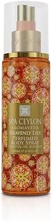 SPA CEYLON Heavenly Lily Body Spray, Aromatic Floral Mist with Ginger Lily, Jasmine & Orange Blossom, Refreshing Women’s Perfume, 200ml