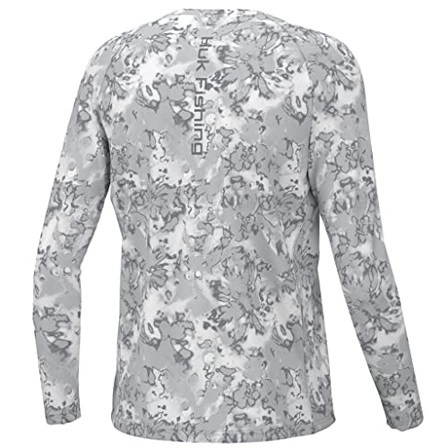 Image of HUK Kids Pursuit Pattern Long Sleeve Shirt, Fishing Shirt for Kids