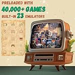 Retro Gaming Console – 40,000+ Classic Games, HDMI Plug & Play Game Stick, Dual Wireless Controllers, 23 Emulators, Save & Search Support, Gift for Kids & Adults (64GB) - Image 2