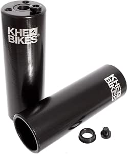 Jet BMX Chromoly Stunt Pegs - Heavy Duty Pair Fits 10mm, 3/8", And 14mm Axles